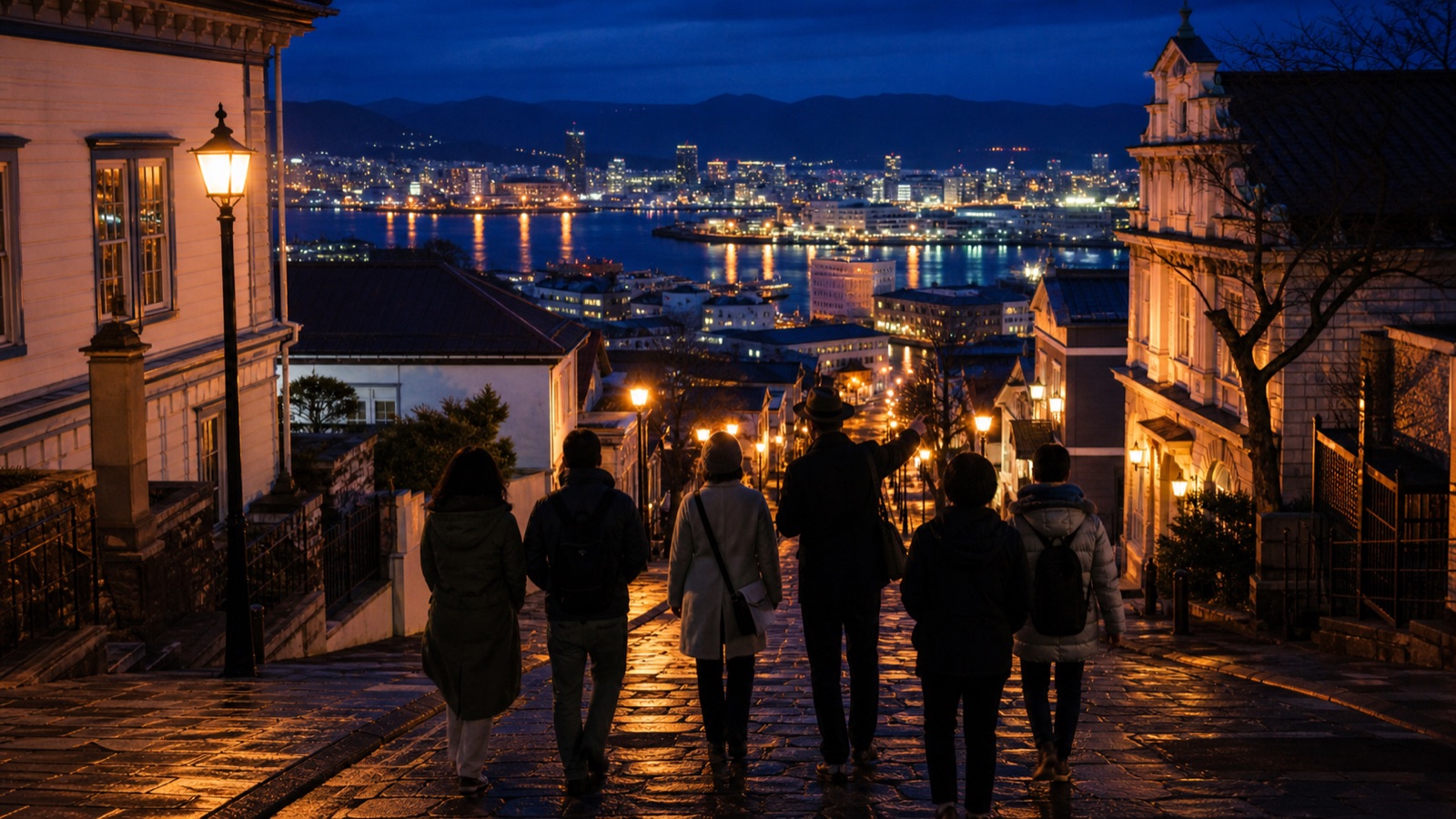 函館の夜景と歴史をたどる 港町ナイトウォーク